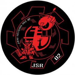 Center label of Jam Session Records 02, hardcore tribal free-tekno vinyl.