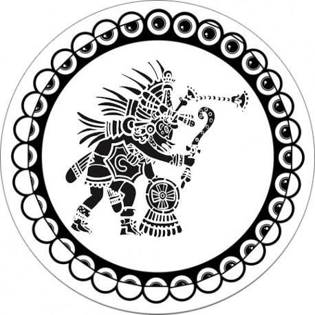 Center label of Ajaw 03, FREETEKNO vinyl.