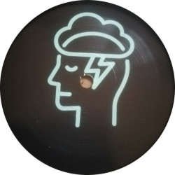 Center label of Blumet Lab 02, pumping tribe FREETEKNO vinyl.