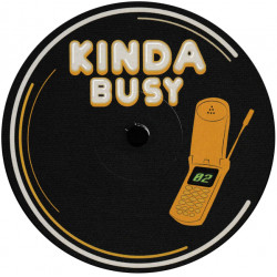 Center label of Kinda Busy 02, pumping tribe FREETEKNO vinyl