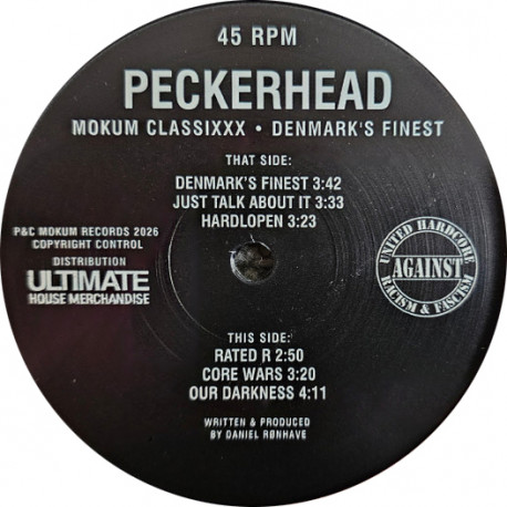 Mokum Records 345, référence MOK345, vinyle hardcore de Peckerhead.