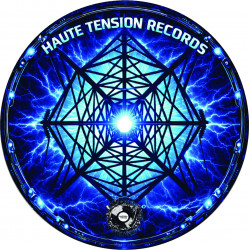 Haute Tension 10, vinyles des Bebert Brothers et Akouphen, Nilborg, Maddike. Macaron du vinyle freetekno.