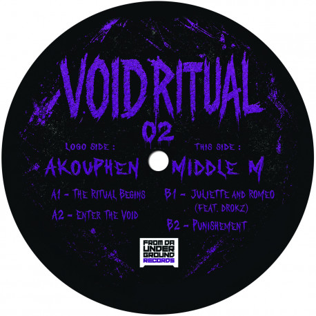 Visuel du vinyle Void Ritual Hors Série 02, édition hardcore FREETEKNO limitée à 200 copies