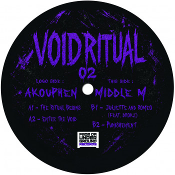 Visuel du vinyle Void Ritual Hors Série 02, édition hardcore FREETEKNO limitée à 200 copies