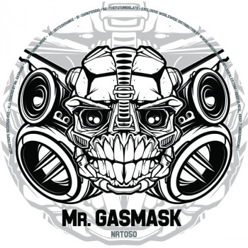 Graphisme du vinyle Neurotrope 050 avec Mr Gasmask