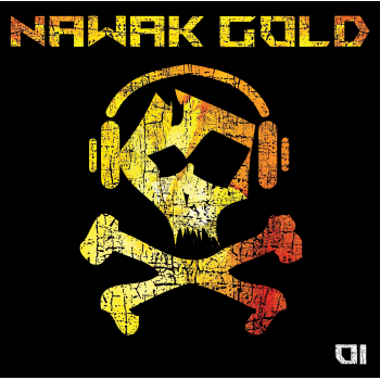 Visuel du vinyle Nawak Gold, avec Leeroy et KTR, production française mêlant techno, hardtechno, hardstyle et hardcore.