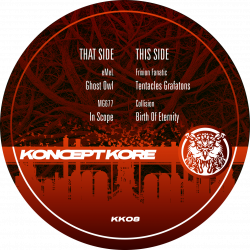 Koncept Kore 08, FREETEKNO DUTCHTEK vinyl featuring eMeL, MG677, Frixion Fanatic and Collision.