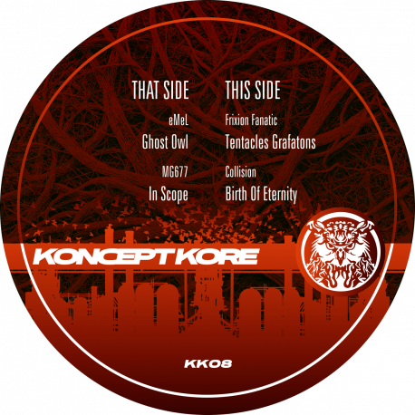 Koncept Kore 08, FREETEKNO DUTCHTEK vinyl featuring eMeL, MG677, Frixion Fanatic and Collision.