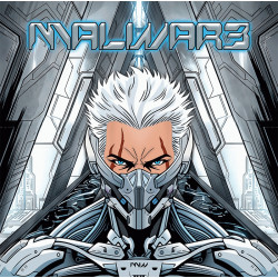Pochette du vinyle hardcore Malware 02, Kastet, Mascore.