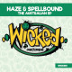 Pochette du vinyle Wicked Records 010, The Australian EP, Haze, Spellbound.