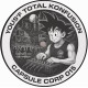 Center label of freetekno vinyl Capsule Corp 015 by Yous'f Total Konfusion