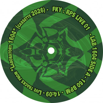 Macaron du vinyle FKY RPS Live 01, Laboratory 1604, FKY.
